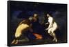 Adam and Eve-Francesco Furini-Framed Stretched Canvas