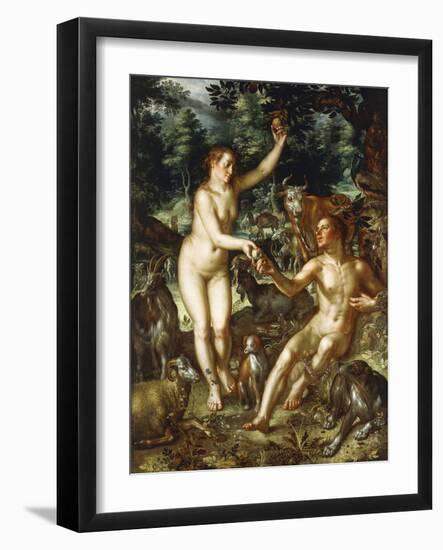 Adam and Eve-Joachim Wtewael Or Utewael-Framed Giclee Print