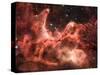 Adam and God Touching in Nebula-Mike Agliolo-Stretched Canvas