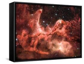 Adam and God Touching in Nebula-Mike Agliolo-Framed Stretched Canvas