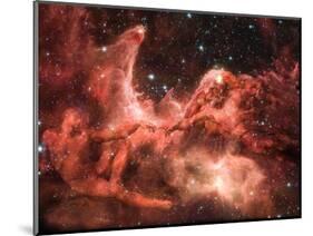 Adam and God Touching in Nebula-Mike Agliolo-Mounted Photographic Print