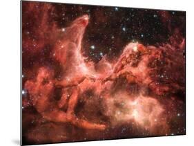 Adam and God Touching in Nebula-Mike Agliolo-Mounted Photographic Print