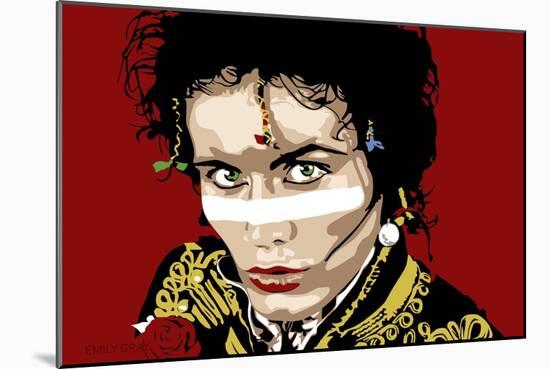 Adam Ant-Emily Gray-Mounted Giclee Print