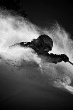 A Young Male Skier Jumps Off the Side of a Mountain at Alta, Utah-Adam Barker-Photographic Print