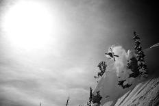 A Male Skier Is Enclosed in Powder at Snowbird, Utah-Adam Barker-Photographic Print