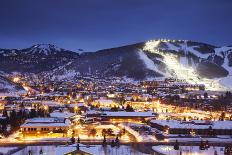 Winter Cityscape of Park City Mountain Resort and Deer Valley Resort, Utah-Adam Barker-Photographic Print