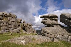 Granite outcrops on Middle Staple Tor in Dartmoor National Park, Devon, England-Adam Burton-Photographic Print