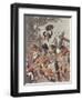 Adam Dollard and His Companions Fighting the Iroquois at the Battle of Long Sault, Canada, 1660-Louis Charles Bombled-Framed Giclee Print