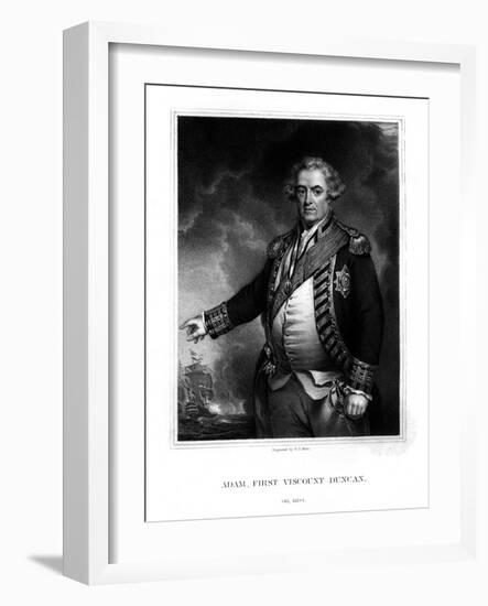 Adam Duncan, Viscount Duncan of Camperdown, British Naval Officer-WT Mote-Framed Giclee Print