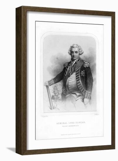 Adam Duncan, Viscount Duncan of Camperdown, Scottish Navy Officer-H Robinson-Framed Giclee Print