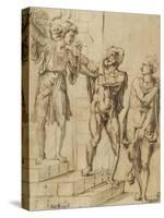 Adam et Eve chassés du paradis par l'ange-Baccio-Stretched Canvas