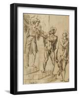 Adam et Eve chassés du paradis par l'ange-Baccio-Framed Giclee Print