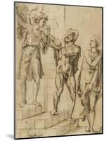 Adam et Eve chassés du paradis par l'ange-Baccio-Mounted Giclee Print