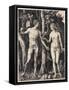 Adam Et Eve - Gravure Sur Cuivre D'albrecht Durer (1471-1528), 1504 - Adam and Eve - Copper Engravi-Albrecht Dürer or Duerer-Framed Stretched Canvas