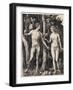 Adam Et Eve - Gravure Sur Cuivre D'albrecht Durer (1471-1528), 1504 - Adam and Eve - Copper Engravi-Albrecht Dürer or Duerer-Framed Giclee Print