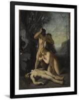 Adam et Eve trouvant le corps d'Abel-Jean Jacques Henner-Framed Giclee Print