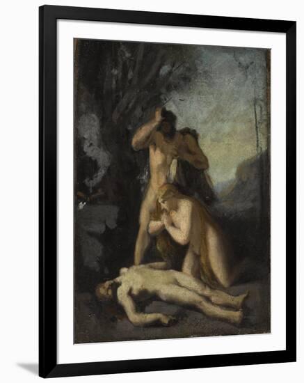 Adam et Eve trouvant le corps d'Abel-Jean Jacques Henner-Framed Giclee Print