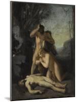 Adam et Eve trouvant le corps d'Abel-Jean Jacques Henner-Mounted Giclee Print