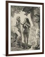 Adam et Eve-Rembrandt van Rijn-Framed Giclee Print