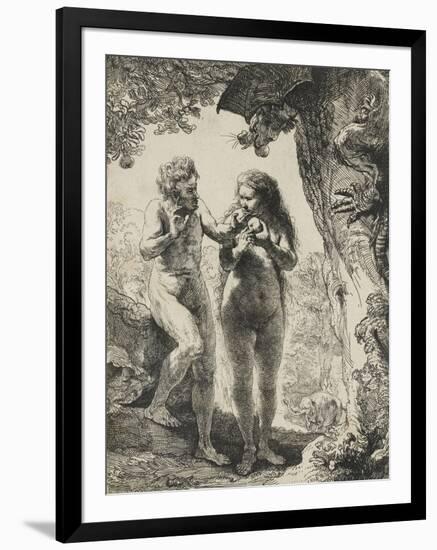 Adam et Eve-Rembrandt van Rijn-Framed Giclee Print