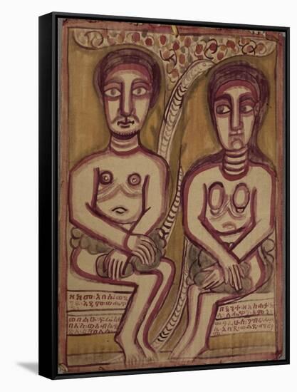 Adam et Eve-null-Framed Stretched Canvas