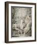 Adam, Eve and the Angel Raphael-William Blake-Framed Giclee Print