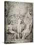 Adam, Eve and the Angel Raphael-William Blake-Stretched Canvas