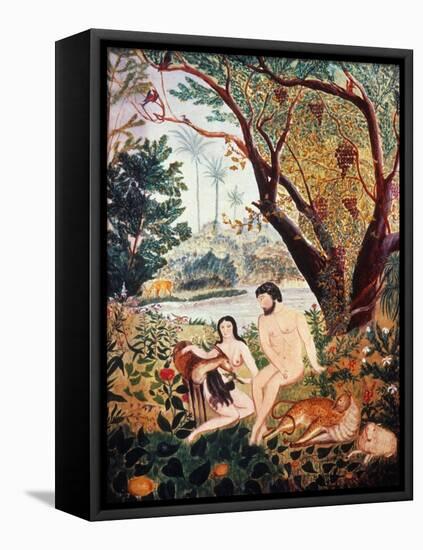 Adam & Eve-null-Framed Stretched Canvas