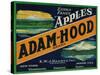 Adam-Hood Apple Crate Label - Hood River, OR-Lantern Press-Stretched Canvas