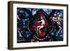 Adam in Eden, Stained Glass, Chartres Cathedral, France, 1205-1215-null-Framed Photographic Print