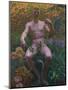 Adam in Paradise, 1914, by Kristian Zahrtmann, 1843-1917, Danish painting,-Kristian Zahrtmann-Mounted Art Print