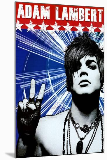 Adam Lambert Peace Music Poster Print-null-Mounted Poster