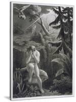 Adam Lamenting his Sinfulness, from a French edition of 'Paradise Lost' by John Milton-Richard Edmond Flatters-Stretched Canvas