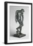 Adam, Modeled 1880-81, Cast 1923 (Bronze)-Auguste Rodin-Framed Giclee Print