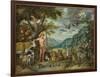 Adam Naming the Animals, from the Story of Adam and Eve-Jan Brueghel the Younger-Framed Giclee Print