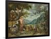 Adam Naming the Animals, from the Story of Adam and Eve-Jan Brueghel the Younger-Framed Giclee Print