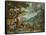 Adam Naming the Animals, from the Story of Adam and Eve-Jan Brueghel the Younger-Framed Stretched Canvas