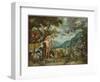 Adam Naming the Animals, from the Story of Adam and Eve-Jan Brueghel the Younger-Framed Premium Giclee Print