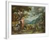 Adam Naming the Animals, from the Story of Adam and Eve-Jan Brueghel the Younger-Framed Giclee Print