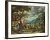 Adam Naming the Animals, from the Story of Adam and Eve-Jan Brueghel the Younger-Framed Giclee Print