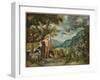 Adam Naming the Animals, from the Story of Adam and Eve-Jan Brueghel the Younger-Framed Giclee Print