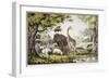 Adam Naming the Creatures-Currier & Ives-Framed Giclee Print