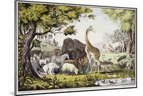 Adam Naming the Creatures-Currier & Ives-Mounted Giclee Print