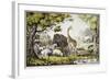 Adam Naming the Creatures-Currier & Ives-Framed Giclee Print