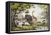 Adam Naming the Creatures-Currier & Ives-Framed Stretched Canvas