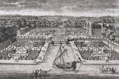 Diverses vues de Chantilly : vue et perspective du canal, des jardins et du château-Adam Perelle-Mounted Giclee Print