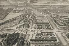 Diverses vues de Chantilly : vue et perspective du canal, des jardins et du château-Adam Perelle-Framed Stretched Canvas