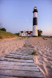 Big Sable Point Lighthouse At Sunset-Adam Romanowicz-Framed Photographic Print