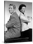 ADAM'S RIB, 1949 directed by GEORGE CUKOR with Spencer Tracy and Katharine Hepburn (b/w photo)-null-Stretched Canvas