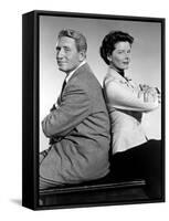 ADAM'S RIB, 1949 directed by GEORGE CUKOR with Spencer Tracy and Katharine Hepburn (b/w photo)-null-Framed Stretched Canvas